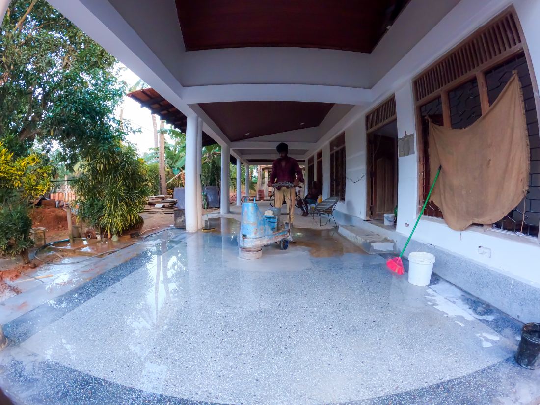 Floor finishing works